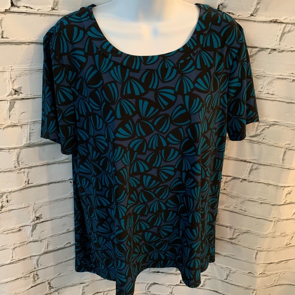 Anne Klein Print Blouse Sz 0X NWT - Picture 5 of 11
